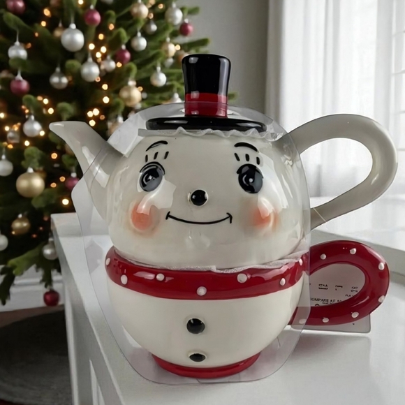 johanna parker Other - NEW Johanna Parker Snowman Teapot and Mug